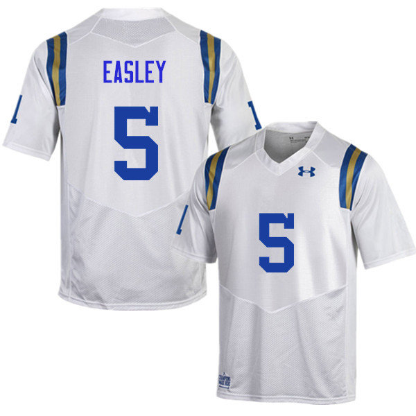 Men #5 Kenny Easley UCLA Bruins Under Armour College Football Jerseys Sale-White